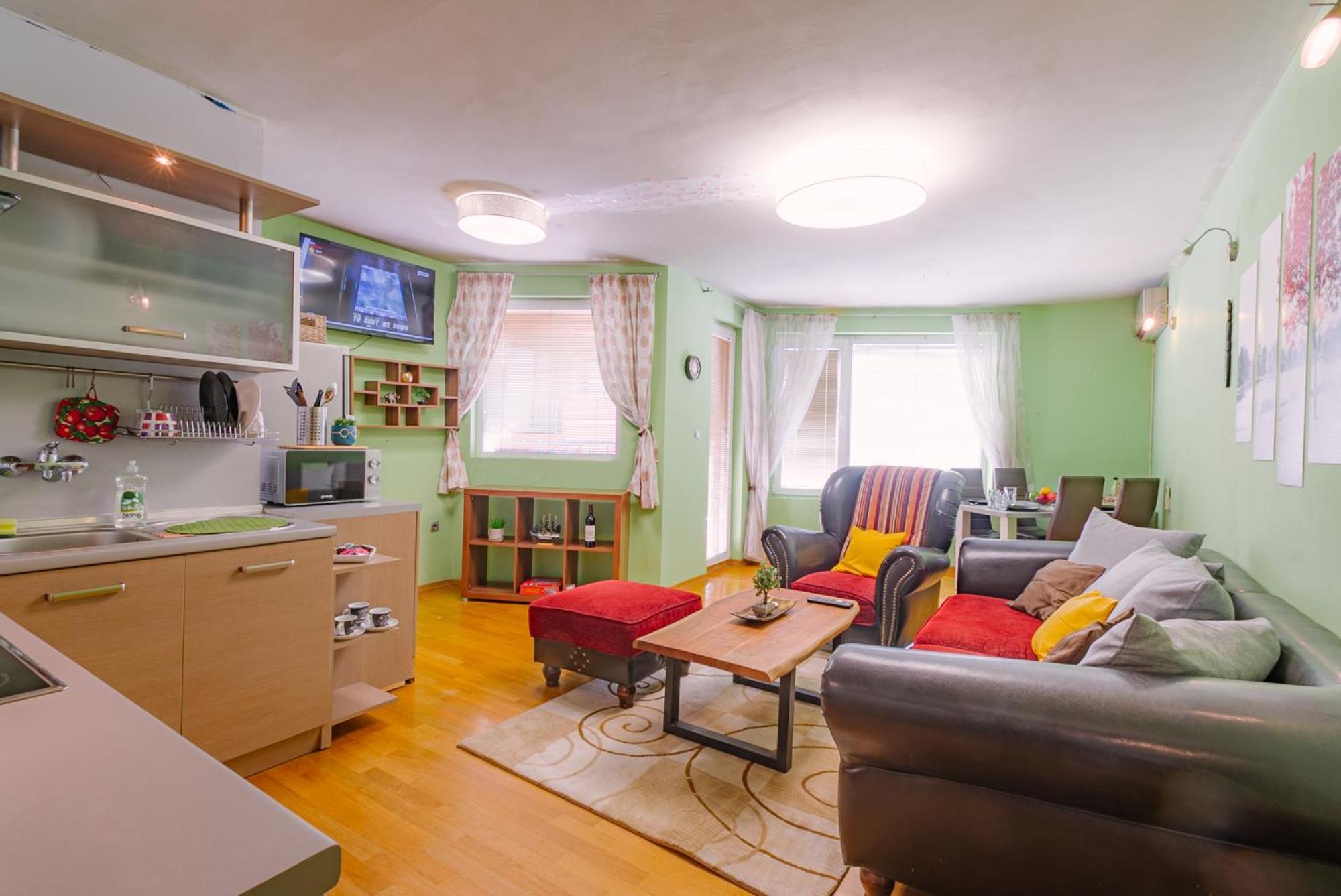 Top Center Spacious Apartment With Ac And Free Underground Parking Sofia Zewnętrze zdjęcie